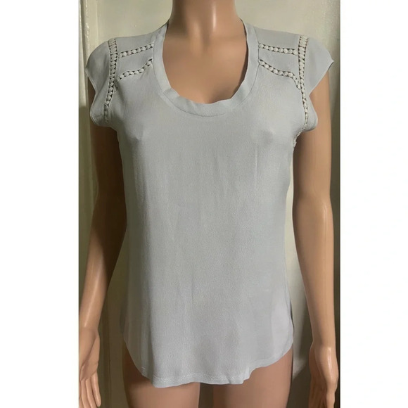 REBECCA TAYLOR Women’s Baby Blue Blouse - Picture 2 of 11